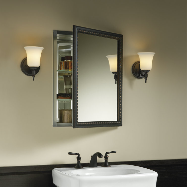 K2967BR1 Kohler Recessed or Surface Mount Framed 1 Door Medicine